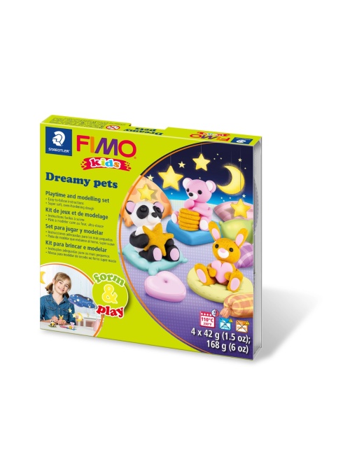 Комплект глина Staedtler Fimo Kids, 4x42g, dreamy pet