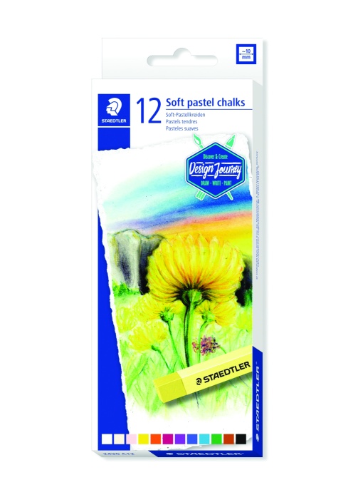 Меки пастелни тебешири Staedtler Design Journey , 12 цвята