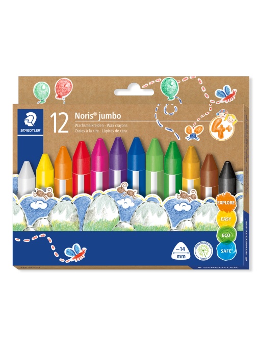 Пастели Staedtler Noris Jumbo 228 14, 12 цвята