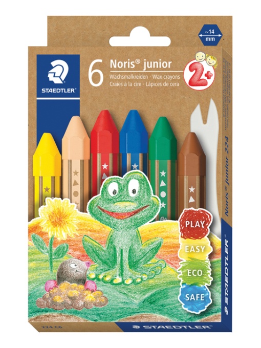 Пастели Staedtler Noris Junior 224, 6 цвята