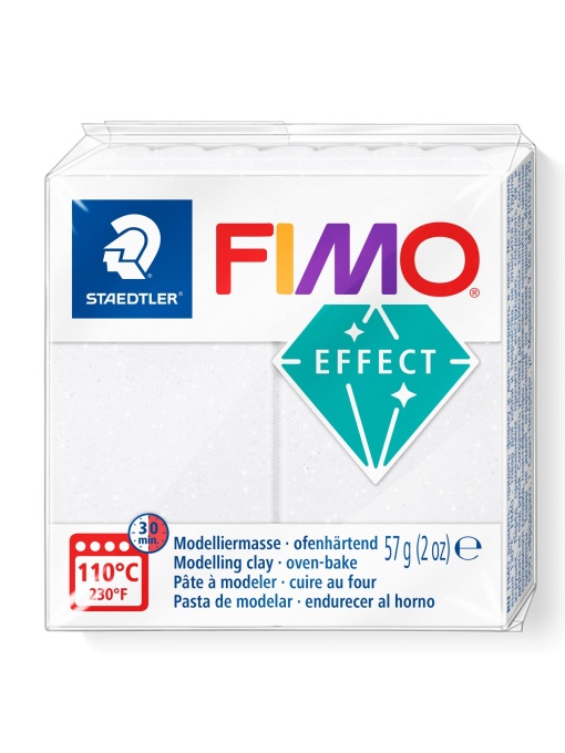 Полимерна глина Staedtler Fimo Effect, 57g, галактическо бял 002