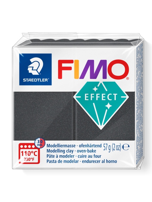 Полимерна глина Staedtler Fimo Effect,57g, мет.сив 91