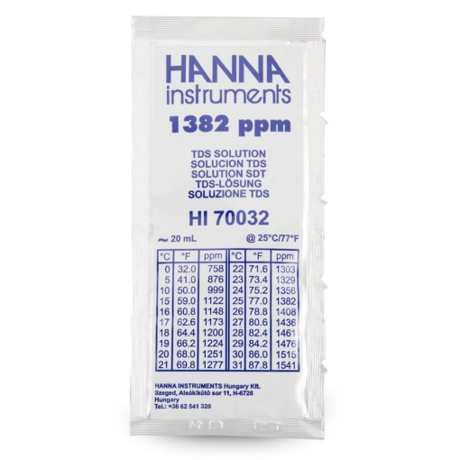 Разтвор за калибриране 1382 mg/L (ppm) TDS, 20 ml
