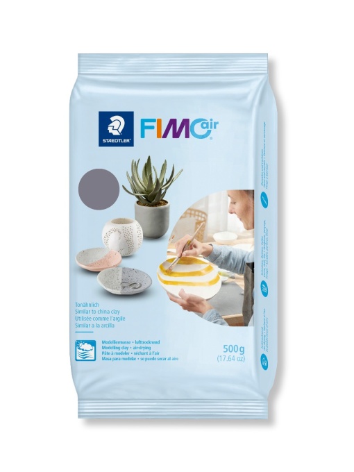 Глина Staedtler Fimo Air basic 8100, 500g, сив