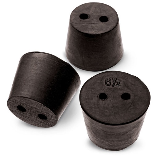 Гумена тапа с 2 отвора 33 x 25 x 28 mm