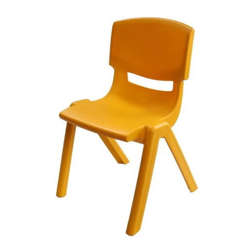 Детски стол Chico, оранжев, пластмасов, с облегалка, 41 х 35 х 62 cm, RFG