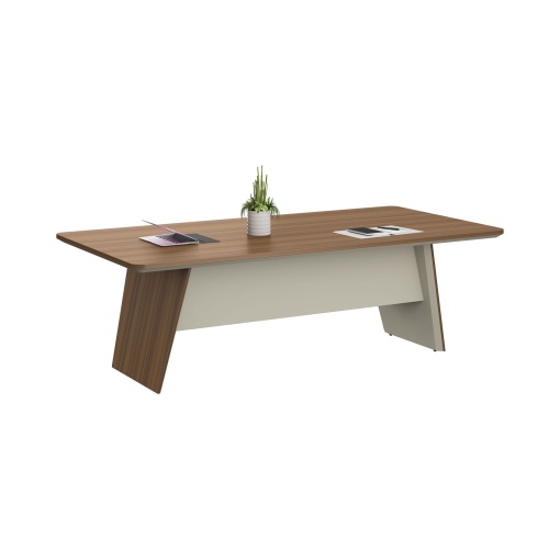 Заседателна маса Elmaz, RFG, 2400 х 1200 х 760 mm, дъб и сиво