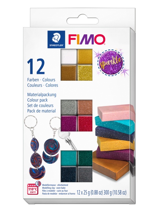 Комплект глина Staedtler Fimo , 12 цвята х 25g