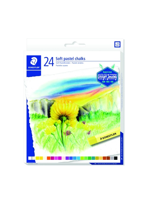 Меки пастелни тебешири Staedtler DJ, 24 цвята