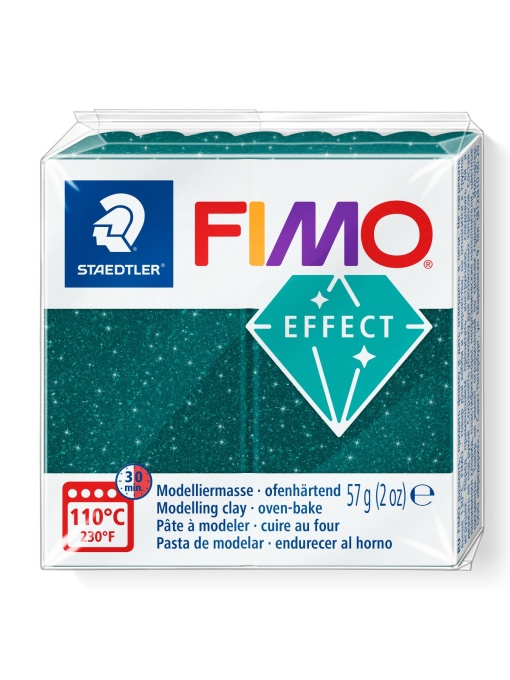 Пол.имерна глина Staedtler Fimo Effect, 57g, галактическо зелено 562