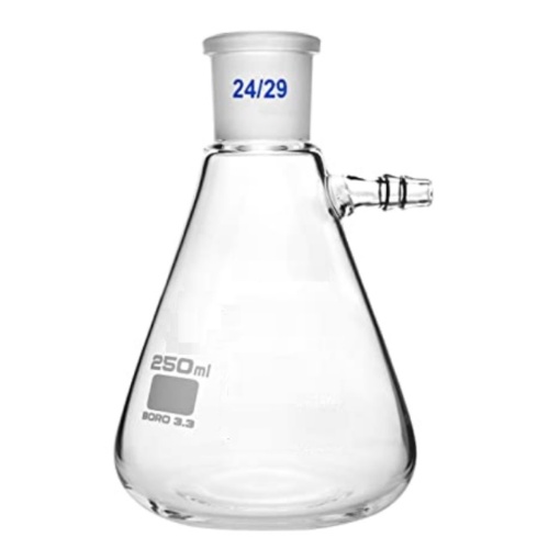 Филтърна колба на Бюхнер 250 ml със странично рамо