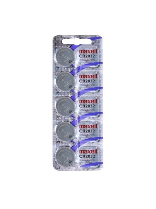 Батерия Maxell, CR2032, литиева, 3V, 5 бр, блистер