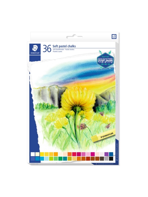 Меки пастелни тебешири Staedtler DJ, 36 цвята