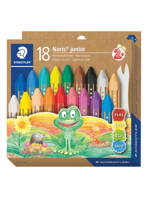 Пастели Staedtler Noris Junior 224, 18 цвята