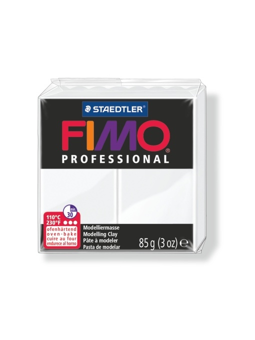 Полимерна глина Staedtler Fimo Prof,85g, бял 0