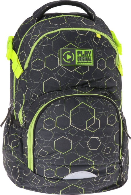 УЧЕНИЧЕСКА РАНИЦА PLAY APOLLO MINI ERGO RHOMBOID GREEN