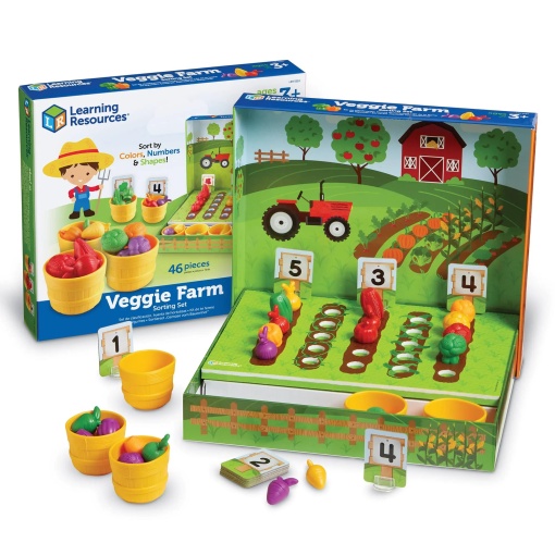 VEGGIE FARM образователен комплект за сортиране на зеленчуци