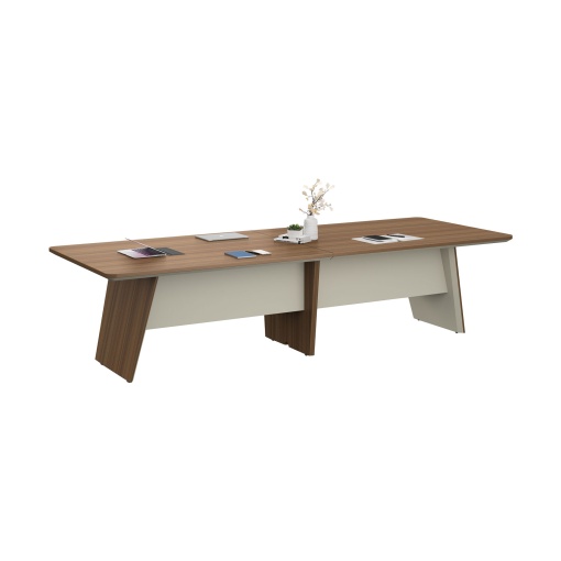 Заседателна маса Elmaz, RFG, 3200 х 1200 х 760 mm, дъб и сиво