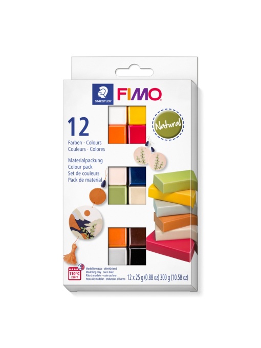К-т глина Staedtler Fimo Soft, 12цв.х 25g, Natural