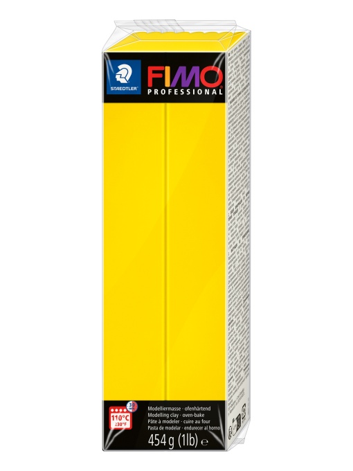 Полимерна глина Staedtler Fimo Prof, 454 g, жълт