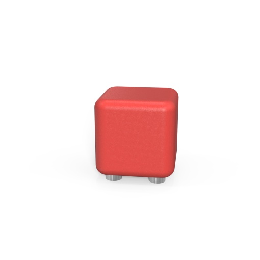 Cube Табуретка RFG, 60 х 60 х 43H, червена, екокожа