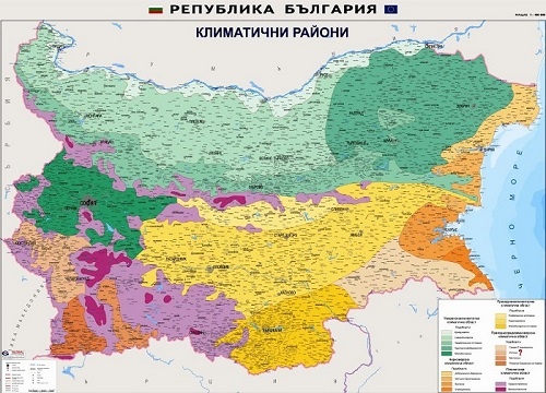 България - климатични райони