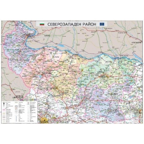 Карта на Северозападен район