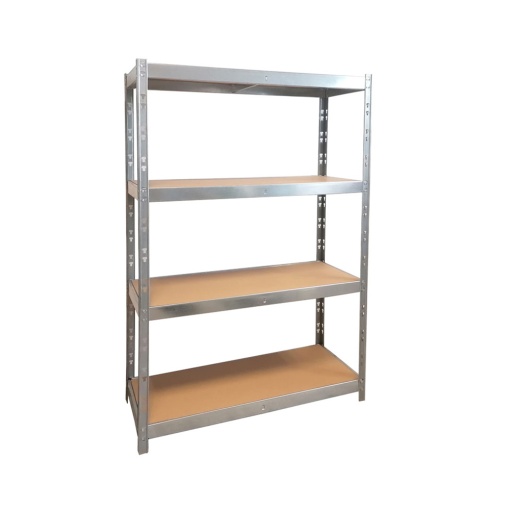 Метален стелаж RFG с 4 рафта, 1200 х 500 х 1920 mm, MDF, до 300 kg.