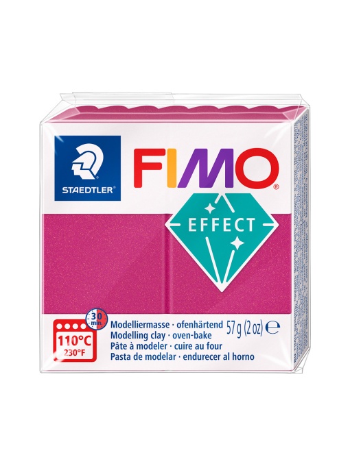 Пол. глина Staedtler Fimo Effect,57g, мет.бордо 21