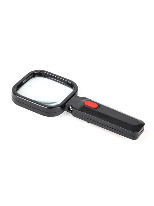 Светеща ръчна лупа 80х80мм/3D 4xLED