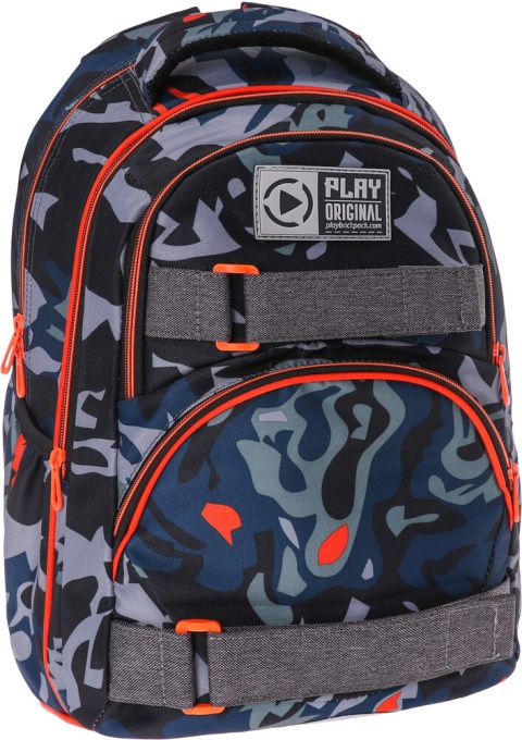 Ученическа Раница Play Dexter Mini Ergo Military Grey