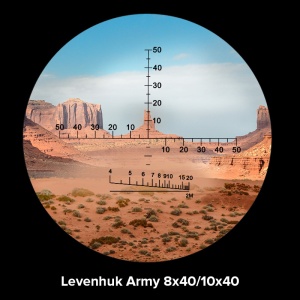 Бинокъл с решетка Army 8x40 - Img 4