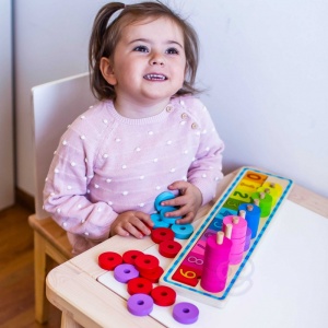 Игра за броене и цветове Монтесори 56 ел. - Img 3