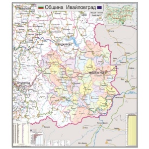 Карта на община Ивайловград