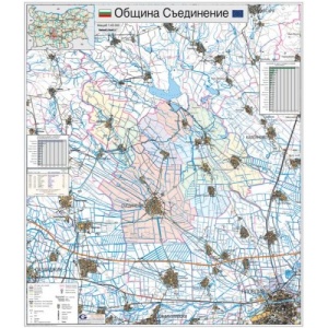 Карта на община Съединение