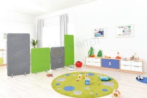 Кръгъл килим в кръгчета, зелен, диаметър 2 m - Img 2