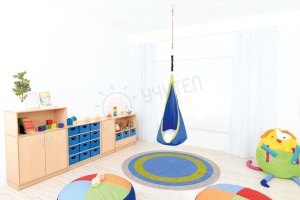Кръгъл килим, трицветен, диаметър 2 m - Img 5