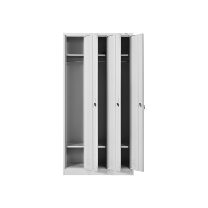 Метален гардероб RFG, троен, 90 х 45 х 185 cm, сив - Img 2
