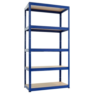 Метален стелаж STAR 180x90x40 см, до 175 кг на рафт - син - Img 1