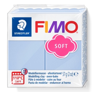 Полимерна глина Staedtler Fimo Soft, 57 g,син T31 - Img 1