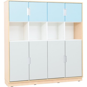Quadro - XL Етажерка с 3 отделения и 3 рафта - явор - Img 4