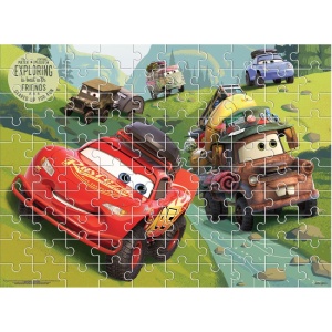 Двустранен пъзел за оцветяване, 100 части, Cars - Img 2