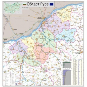 Карта на област Русе