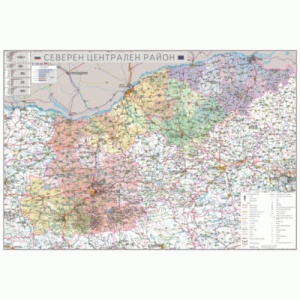 Карта на Северен централен район