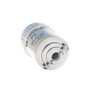 Планахроматичен обектив MP10 10x/0,25 ∞/0,17 за биологичен микроскоп - Img 3