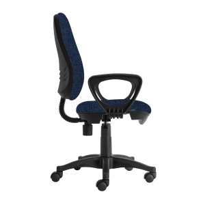 Работен стол Presto Black, син RFG - Img 3