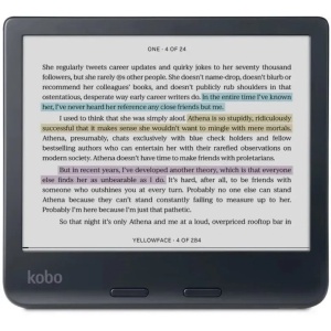 Четец за Е-книги Kobo Libra Colour, 7", E Ink Kaleido, 32GB, IPX8, черен