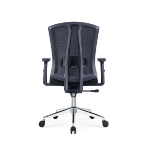 Primo Lux Chrome W черен работен стол RFG - Img 3