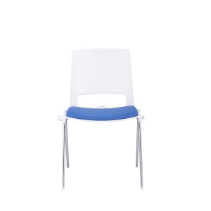 Sweet Chrome White, син, 4 броя в комплект, RFG Посетителски стол - Img 2
