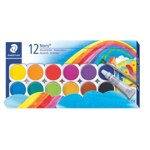 Акварелни боички Staedtler NC 888,12 цвята в кутия - Img 1